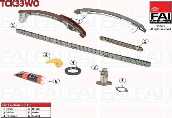 FAI AutoParts TCK33WO - Kit de distribution par chaîne cwaw.fr