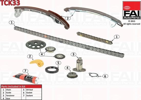 FAI AutoParts TCK33 - Kit de distribution par chaîne cwaw.fr