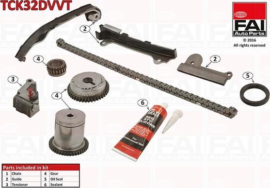 FAI AutoParts TCK32DVVT - Kit de distribution par chaîne cwaw.fr