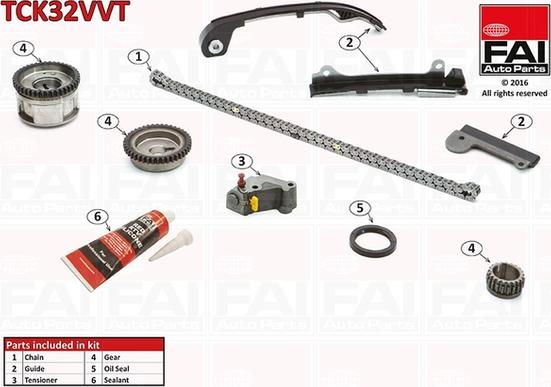 FAI AutoParts TCK32VVT - Kit de distribution par chaîne cwaw.fr