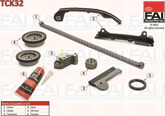 FAI AutoParts TCK32 - Kit de distribution par chaîne cwaw.fr