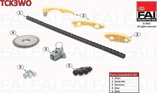 FAI AutoParts TCK3WO - Kit de distribution par chaîne cwaw.fr