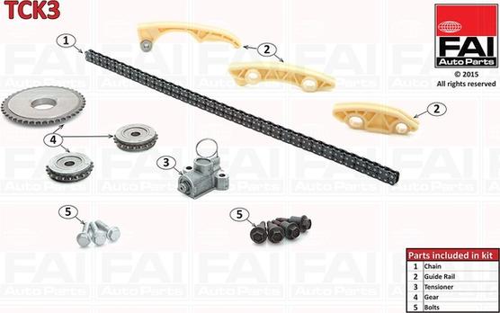 FAI AutoParts TCK3 - Kit de distribution par chaîne cwaw.fr