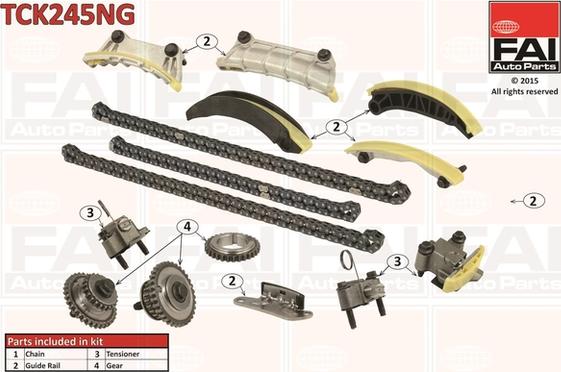 FAI AutoParts TCK245NG - Kit de distribution par chaîne cwaw.fr