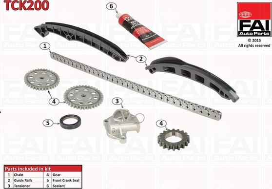 FAI AutoParts TCK200 - Kit de distribution par chaîne cwaw.fr