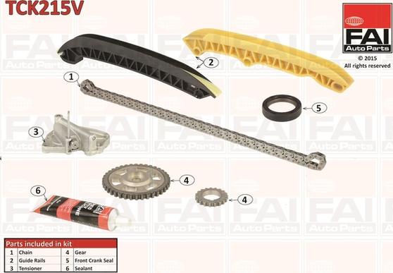 FAI AutoParts TCK215 - Kit de distribution par chaîne cwaw.fr