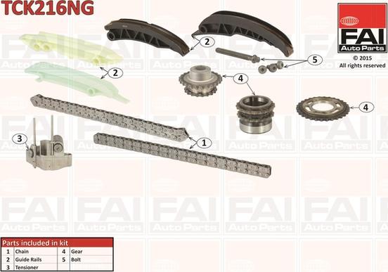 FAI AutoParts TCK216NG - Kit de distribution par chaîne cwaw.fr