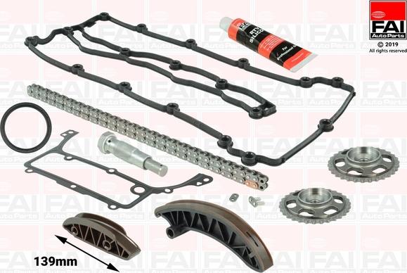 FAI AutoParts TCK227 - Kit de distribution par chaîne cwaw.fr