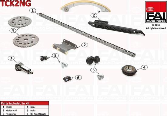 FAI AutoParts TCK2NG - Kit de distribution par chaîne cwaw.fr