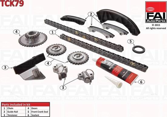 FAI AutoParts TCK79 - Kit de distribution par chaîne cwaw.fr