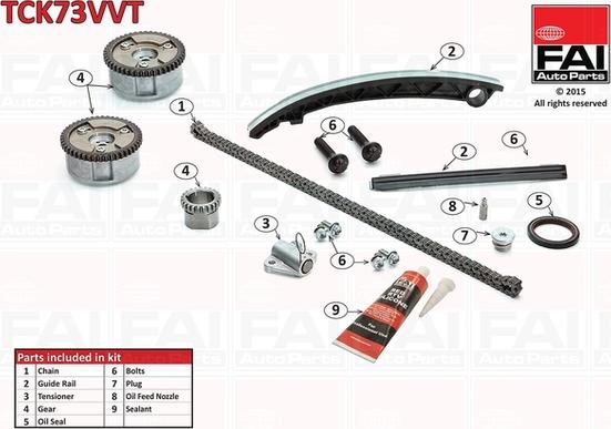 FAI AutoParts TCK73VVT - Kit de distribution par chaîne cwaw.fr