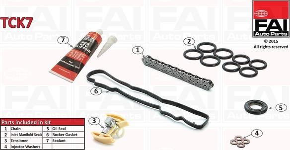 FAI AutoParts TCK7 - Kit de distribution par chaîne cwaw.fr