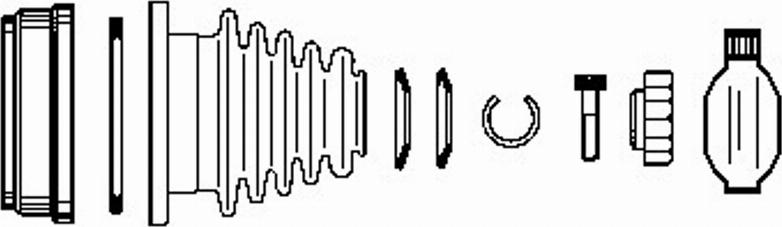 Farcom 134375 - Jeu de joints, arbre de transmission cwaw.fr