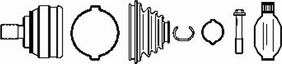 Farcom 134550 - Jeu de joints, arbre de transmission cwaw.fr