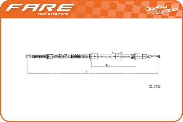 FARE-CO 18656 - Tirette à câble, frein de stationnement cwaw.fr