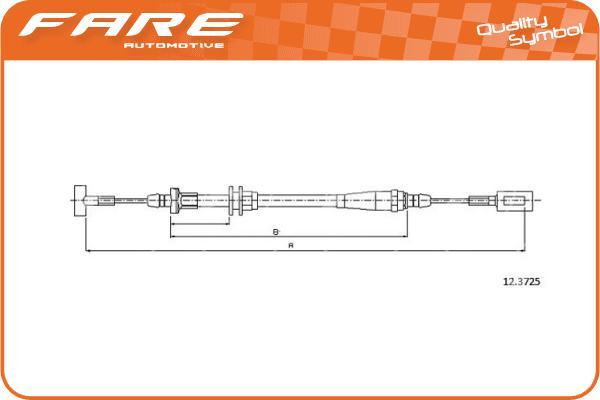 FARE-CO 18139 - Tirette à câble, frein de stationnement cwaw.fr