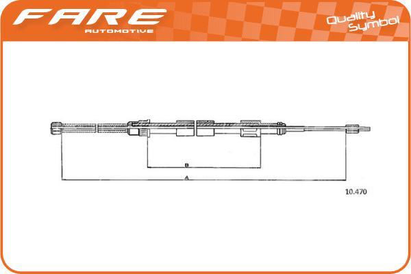 FARE-CO 17592 - Tirette à câble, frein de stationnement cwaw.fr