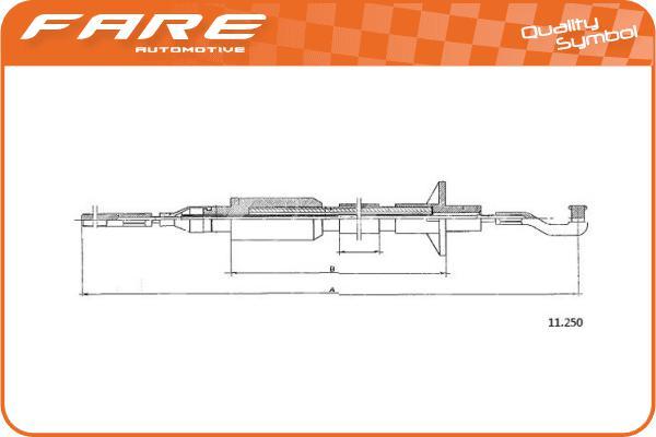 FARE-CO 24694 - Tirette à câble, commande d'embrayage cwaw.fr