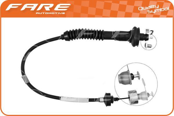 FARE-CO 24257 - Tirette à câble, commande d'embrayage cwaw.fr