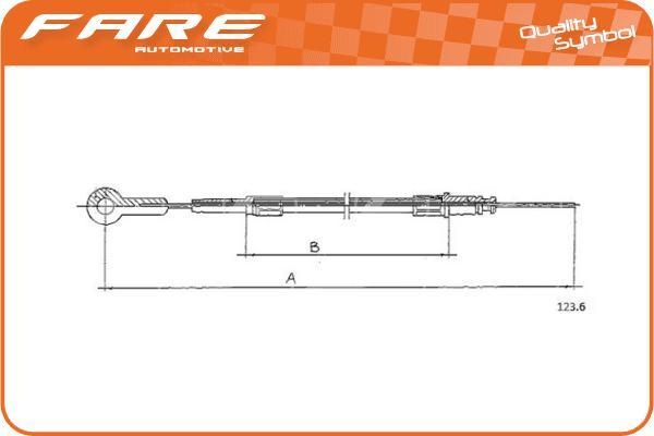 FARE-CO 25550 - Câble d'accélération cwaw.fr