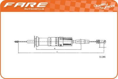 FARE-MX 24908 - Tirette à câble, commande d'embrayage cwaw.fr