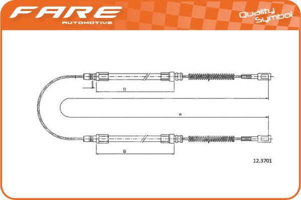 FARE SA 18114 - Tirette à câble, frein de stationnement cwaw.fr