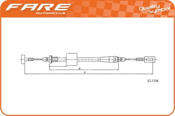 FARE SA 18138 - Tirette à câble, frein de stationnement cwaw.fr