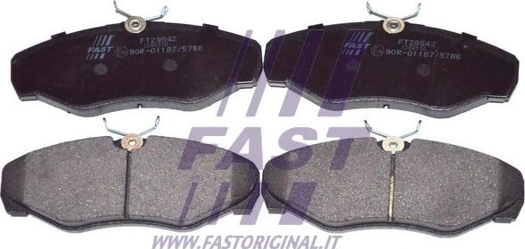 Fast FT29542 - Kit de plaquettes de frein, frein à disque cwaw.fr