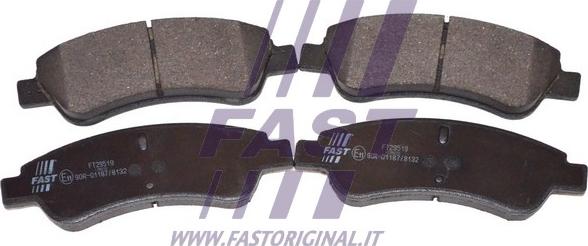 Fast FT29519 - Kit de plaquettes de frein, frein à disque cwaw.fr