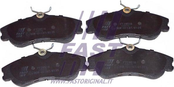 Fast FT29516 - Kit de plaquettes de frein, frein à disque cwaw.fr