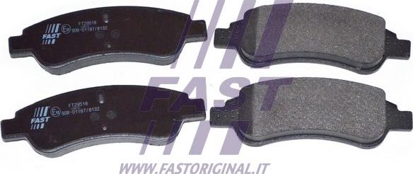 Fast FT29518 - Kit de plaquettes de frein, frein à disque cwaw.fr