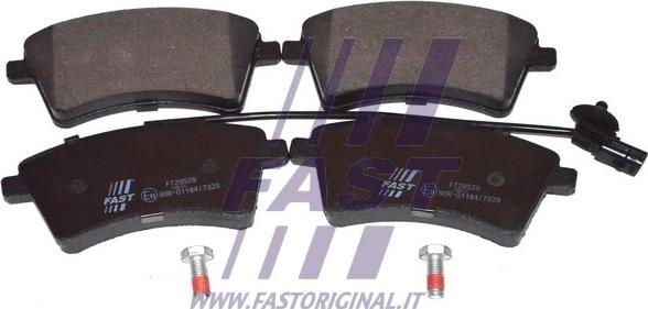 Fast FT29529 - Kit de plaquettes de frein, frein à disque cwaw.fr