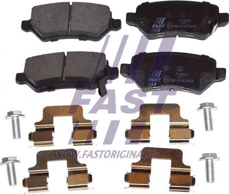 Fast FT29524 - Kit de plaquettes de frein, frein à disque cwaw.fr