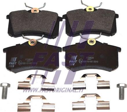 Fast FT29520 - Kit de plaquettes de frein, frein à disque cwaw.fr