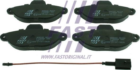 Fast FT29084 - Kit de plaquettes de frein, frein à disque cwaw.fr