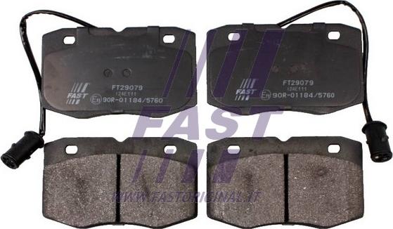 Fast FT29079 - Kit de plaquettes de frein, frein à disque cwaw.fr