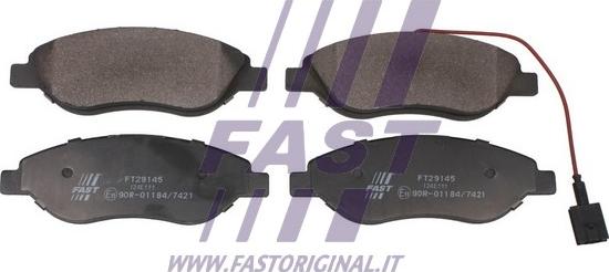 Fast FT29145 - Kit de plaquettes de frein, frein à disque cwaw.fr