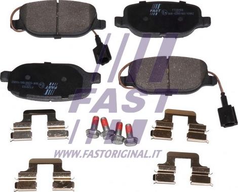 Fast FT29163 - Kit de plaquettes de frein, frein à disque cwaw.fr