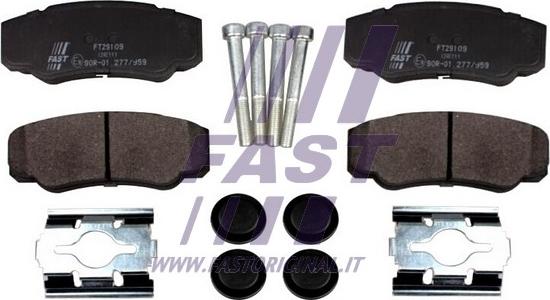 Fast FT29109 - Kit de plaquettes de frein, frein à disque cwaw.fr