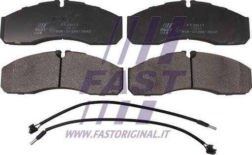 Fast FT29117 - Kit de plaquettes de frein, frein à disque cwaw.fr