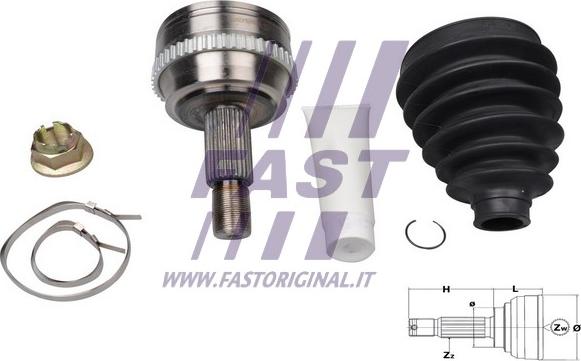 Fast FT25092K - Jeu de joints, arbre de transmission cwaw.fr