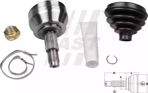 Fast FT25044K - Jeu de joints, arbre de transmission cwaw.fr