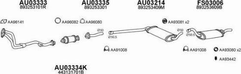 Faurecia AA96543 - Support, silencieux cwaw.fr