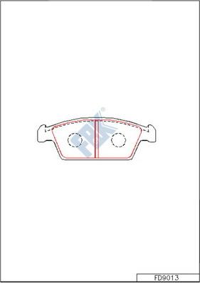 FBK FD9013 - Kit de plaquettes de frein, frein à disque cwaw.fr