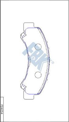 FBK FD4054 - Kit de plaquettes de frein, frein à disque cwaw.fr