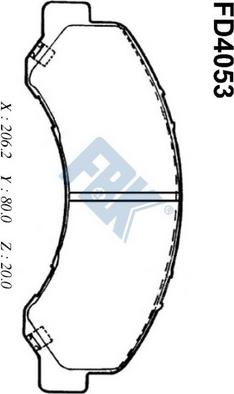 FBK FD4053 - Kit de plaquettes de frein, frein à disque cwaw.fr