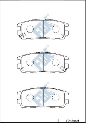 FBK FD4806M - Kit de plaquettes de frein, frein à disque cwaw.fr