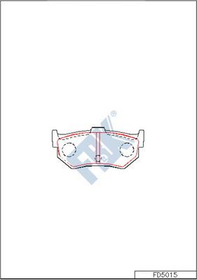 FBK FD5015 - Kit de plaquettes de frein, frein à disque cwaw.fr