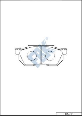 FBK FD5011 - Kit de plaquettes de frein, frein à disque cwaw.fr