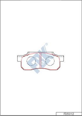 FBK FD5012 - Kit de plaquettes de frein, frein à disque cwaw.fr